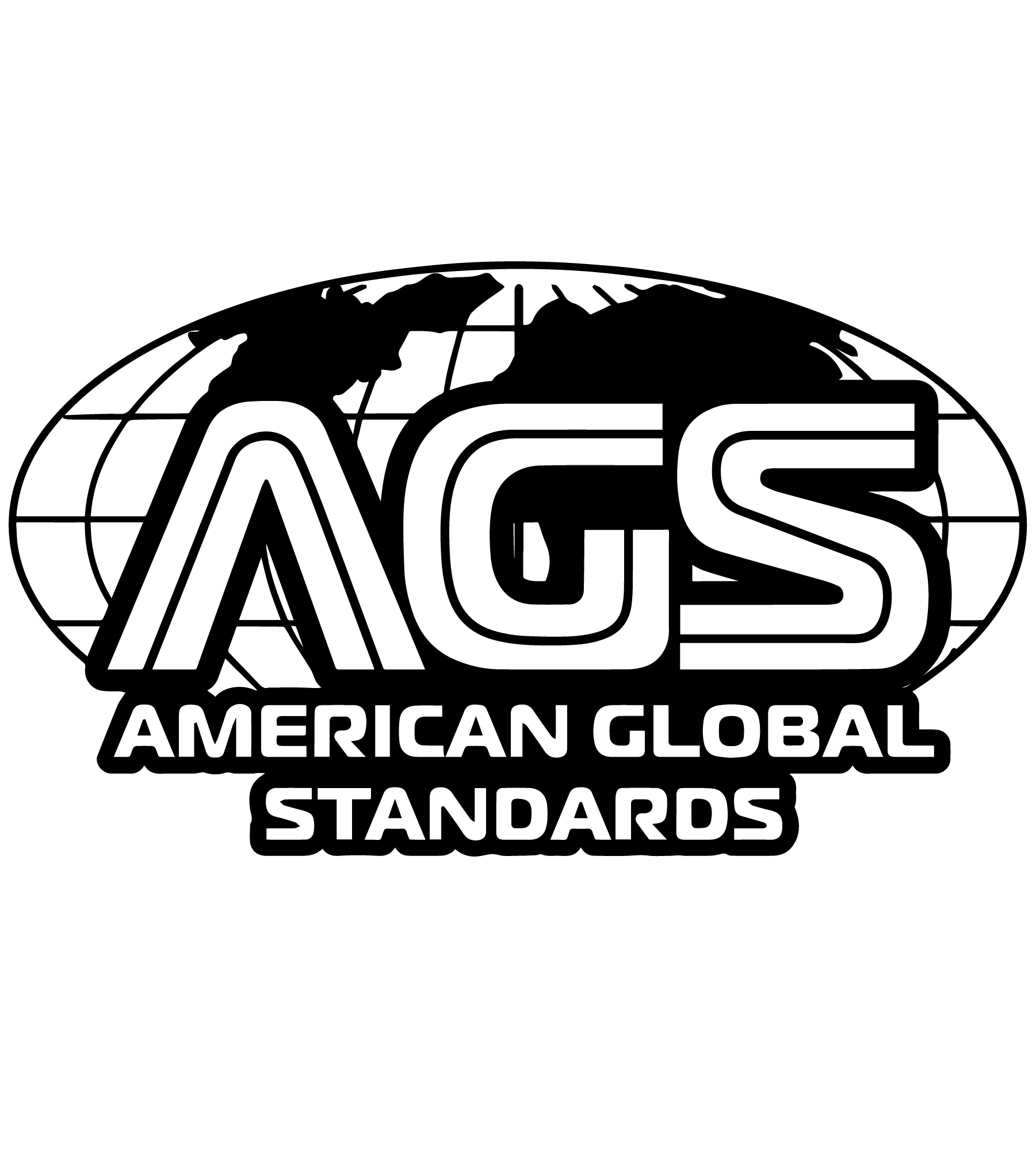 AGS ISO 9001 Certification Logo - White V2